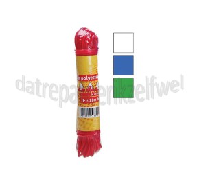 Foto van Deltafix Waslijn Assorti waslijn polyester met staal 5 stuks 20000x3.2mm 