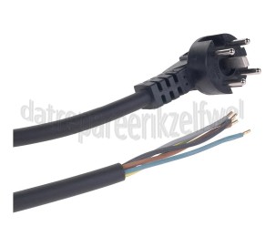 Foto van Snoer Perilex 5x1,5mm2 Zwart 2M 5 Aderig snoer met gegoten stekker 