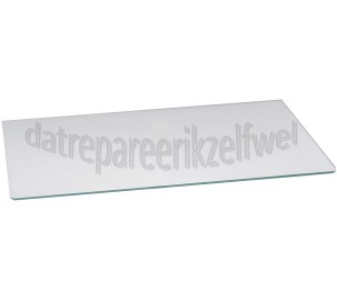 Foto van Bauknecht Glasplaat 51,4x30cm safeglass KR30560,KR34562, 