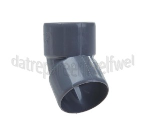 Foto van Dps Bocht PVC 40mm 45 gr 2x lijm 
