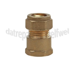 Foto van Dps Knelkoppeling recht 1/2'binnen x 15mm 