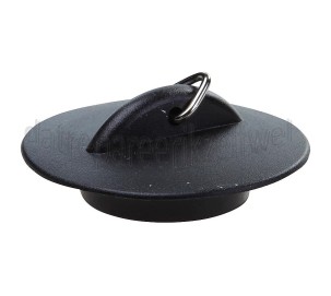 Foto van Dps Plugstop zwart + rand 38.5mm 