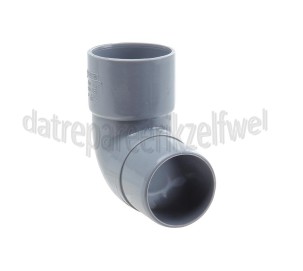 Foto van Dps Bocht PVC 40mm 87 gr. 1x spie 1 x lijm 