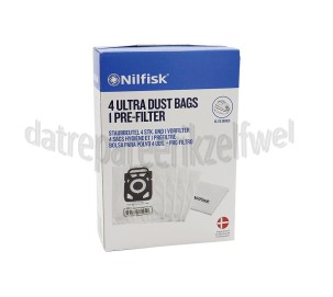 Foto van Nilfisk Stofzuigerzak X300 X150 X210, GM200,300 Extreme X110, King serie, Elite 