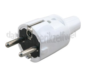 Foto van Stekker Pvc + RA wit Stekker 10/16A 