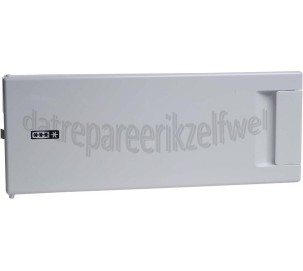 Foto van Zanussi Vriesvakklep wit, compleet met rubber ZA27S3, ZI9234A, ZI9194A 