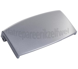 Foto van AEG Deurgreep Breed, 10cm, metallic grijze plastic greep LAV74640, LAV75747 