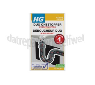 Foto van HG Reiniger Vloeib. duo ontstopper Extreem sterk 