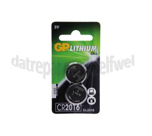 Foto van GP Batterij Knoopcel Lithium 3V, 2 Stuks CR2016 DL2016 