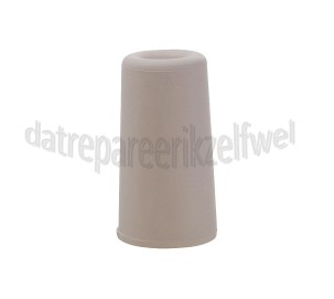 Foto van Deltafix Deurbuffer Deurbuffer wit Rubber 1 stuk 75mm 