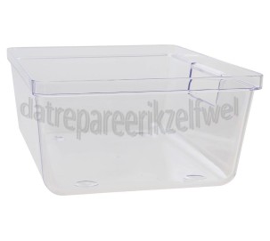 Foto van Whirlpool Groentelade Rechts, Transparant 190x250x100mm ARG5823LH, ARG585A 