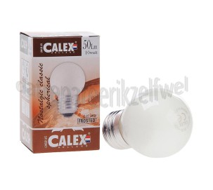 Foto van Calex Gloeilamp Kogel-Nachtlamp 240V 10 Watt 50 Lumen 2700K E27 P45 Dimbaar 