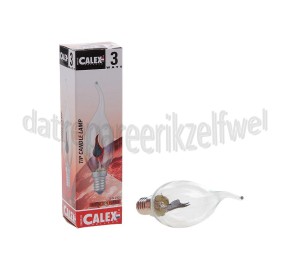 Foto van Calex Gloeilamp Tip-Kaarslamp 240V 3 Watt 5 Lumen 2000K E14 BXS35 Flickervlam 