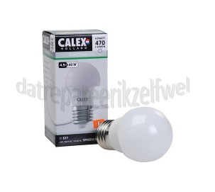 Foto van Calex Ledlamp Kogellamp 4,9 Watt 470 Lumen 2700K E27 P45 