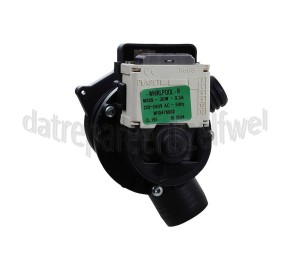 Foto van Whirlpool Pomp Afvoer, 2 tuiten -Plaset- WAE8749, AWOE8558 