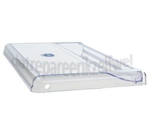 Foto van Whirlpool Frontpaneel Front cover van lade, transparant ARC5685IS, ARC7558IX 