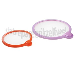 Foto van WPRO Deksel Magic Cover, Vacuum deksels 15 en 21cm, set van 2 stuks Universeel gebruik 