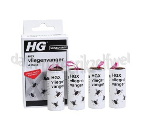 Foto van HG Verdelger HGX Vliegenvanger 4 geurloze kleefbanden 