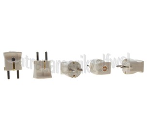 Foto van Stekker 16 Amp. creme/wit -klapmodel- Met RA 