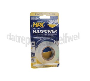 Foto van HPX Tape Max Power Transparant Bevestigingstape, 19mm x 2 meter 