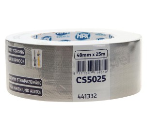 Foto van HPX Tape Pantsertape Zilver Duct Tape, 48mm x 25 meter 