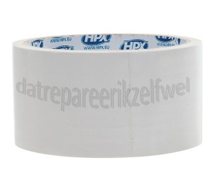 Foto van HPX Tape Pantsertape Wit Duct Tape, 48mm x 5 meter 