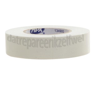 Foto van HPX Tape PVC Wit Isolatietape, 19mm x 20 meter 