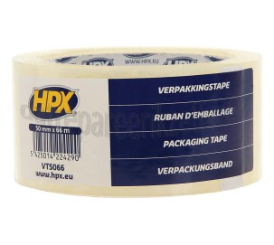 Foto van HPX Tape Transparant Verpakkingstape, 50mm x 66 meter 