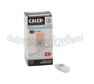 Foto van Calex Ledlamp Insteek 12V 1,5 Watt 120 Lumen 3000k G4 Burner Mat 