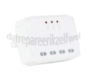 Foto van KlikAanKlikUit Schakelaar 3-in-1 Inbouw Schakelaar ACM-3500-3 Draadloze bediening 