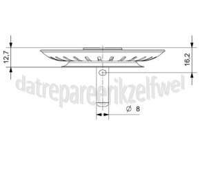 Foto van Reginox Afvoerzeef Zeefje D=8cm R1181 comfort 