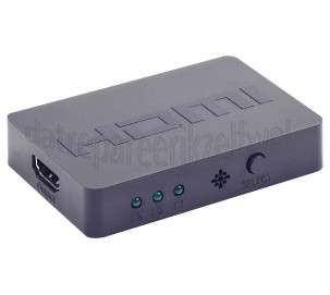 Foto van Cablexpert Switch 3-poorts HDMI switch met afstandsbediening 3 apparaten op 1 HDMI ingang 