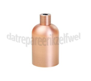 Foto van Calex Lamphouder Aluminium lamphouder mat koper E27, 40mm, max. 250V-60W 