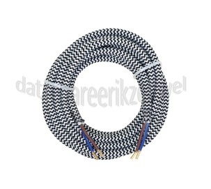 Foto van Calex Kabel Kabel zwart/wit 2x0,75mm 3m Max. 250V-60W 