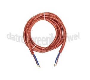 Foto van Calex Kabel Kabel metallic bruin 2x0,75mm 1,5m Max. 250V-60W 