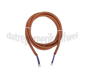 Foto van Calex Kabel Kabel bruin 2x0,75mm 1,5m Max. 250V-60W 