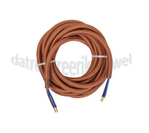 Foto van Calex Kabel Kabel bruin 2x0,75mm 3m Max. 250V-60W 
