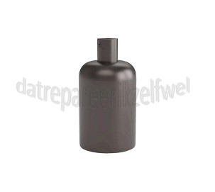 Foto van Calex Lamphouder Aluminium lamphouder mat parel zwart 40mm E27, alu kabel klem, max. 250V-60W 
