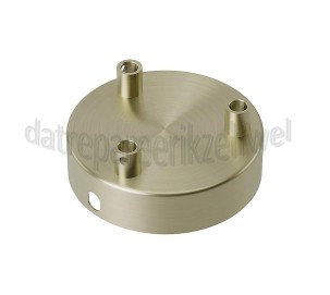 Foto van Calex Plafondplaat Metalen plafondplaat mat brons 100mm, 3 gaten 