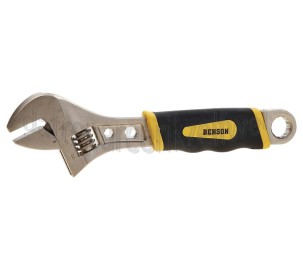 Foto van Benson Sleutel 8"" Engelse sleutel Profi soft grip 