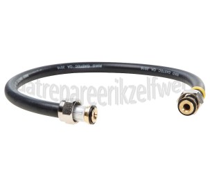 Foto van Easyfiks Gasslang Rubber flexibel voor los staande apparaten Gastec 60 cm met koppelingen 