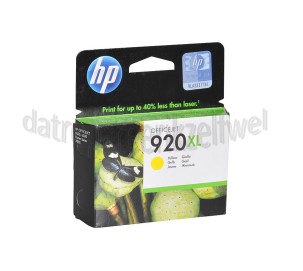 Foto van HP Hewlett-Packard Inktcartridge No. 920 XL Yellow Officejet 6000, 6500 