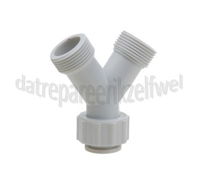 Foto van Easyfiks Verbindingsstuk Y verbindingsstuk 3/4 Kunststof met schroefkoppeling 