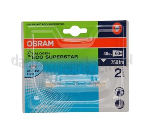 Foto van Osram Halogeenlamp Haloline ESS R7s 74.9mm Buislamp 48W 230V 700lm 