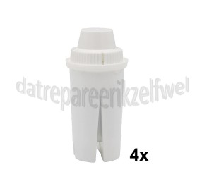 Foto van Eurofilter Waterfilter Filterpatroon, 4 stuks Brita, Laica, Kenwood, Hoover 