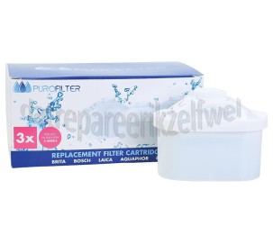Foto van Purofilter Waterfilter Filterpatroon 3-pack Brita Maxtra 
