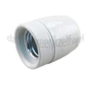 Foto van Q-Link Lamphouder Porselein -wit- E27 
