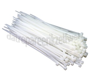 Foto van Q-Link Bundelbandjes 180x4.0 mm transparant/wit Tie-wrap 