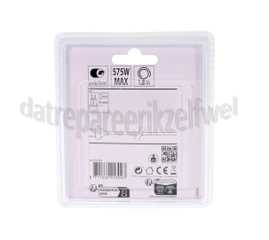 Foto van Q-Link Snoer 2x0,75mm2 600W wit 1.8M Aansluitsnoer met eurostekker 