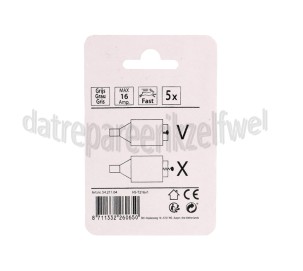 Foto van Q-Link Zekering 16A 500V snel grijs, 16 ampere Zekering 